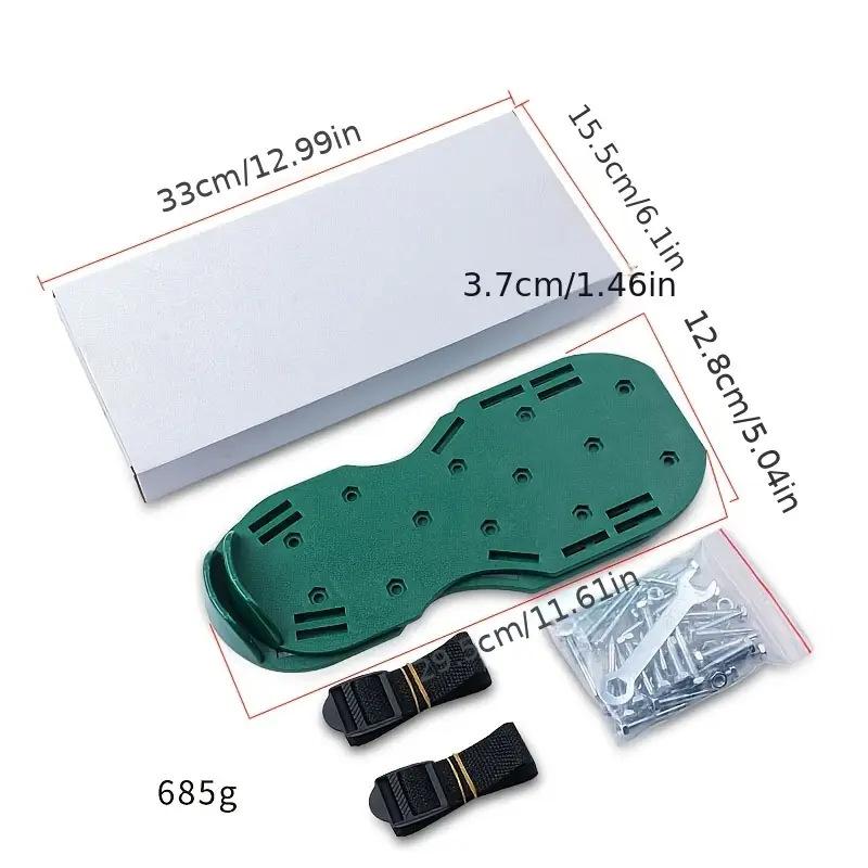 Lawn Aerator Spike Shoes, Heavy Duty Grass Soil Aeration Sandals With Adjustable Straps, Spiked Shoes For Lawn Oxygenation & Epoxy Floor Paint