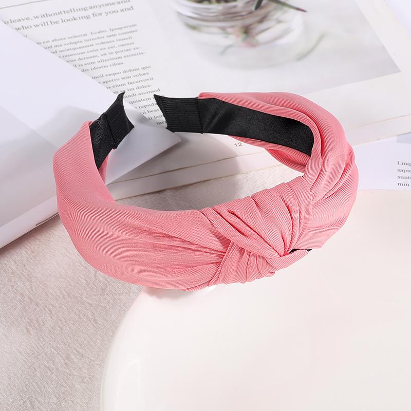 New Headbands for Women Girls Knotted Hair Band Solid Color Hairband Simple Hair Hoop Retro Makeup Headwear Hair Accessories