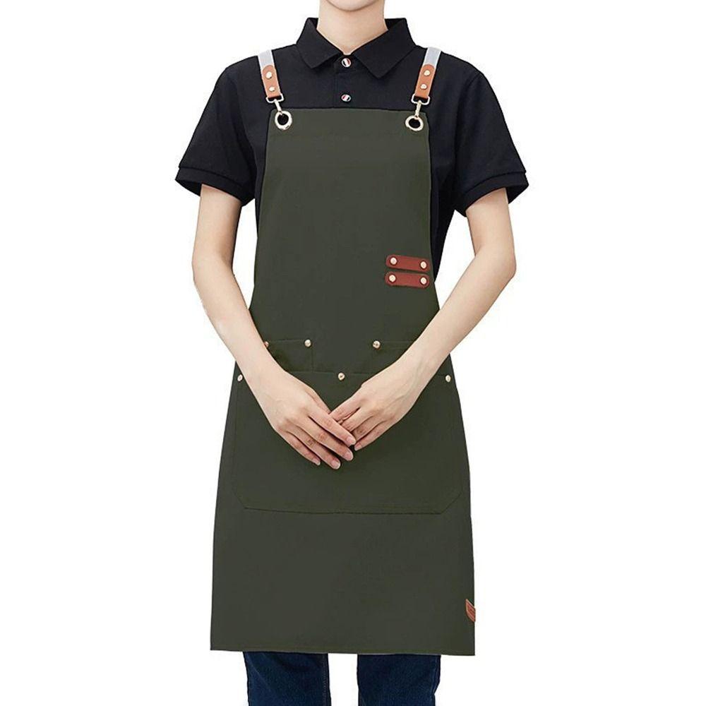 Oil Resistant Canvas Apron Adjustable Straps Cooking Apron Gifts Restaurant Apron Restaurant Work