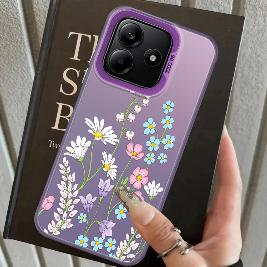 Чехол для Xiaomi Poco X5 X3 NFC C50 X3 Pro F4 C51 F3 GT Задняя крышка телефона Красивый цветок