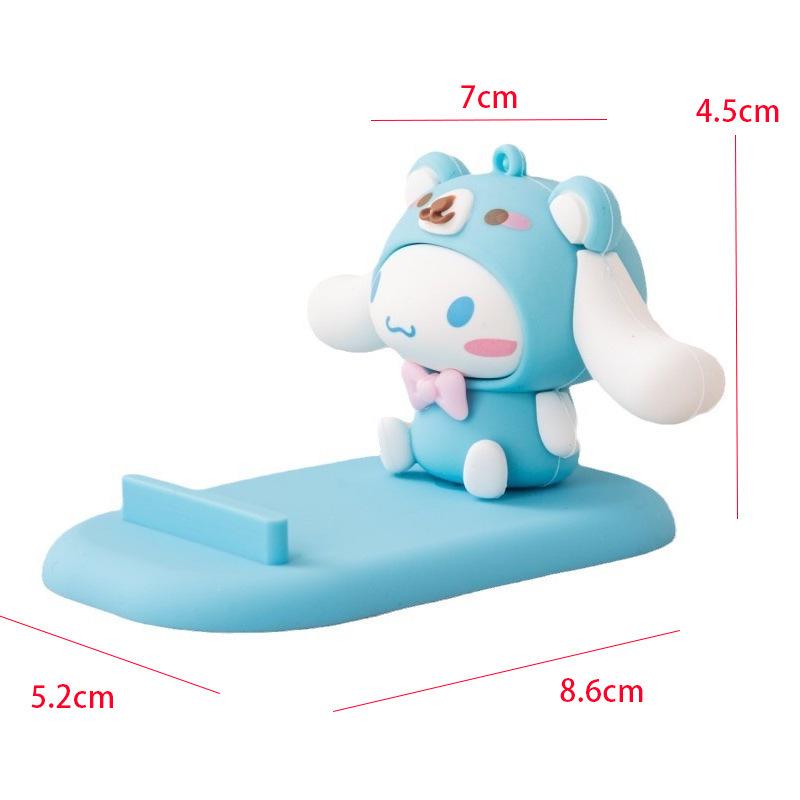Кросс-бордерный держатель для телефона с мультяшными персонажами Sanrio - Милый настольный и прикроватный кукольный орнамент