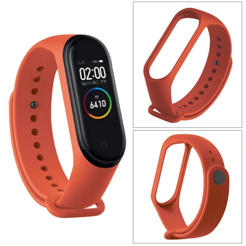 Новый силиконовый ремешок для Xiaomi Mi Band 4 5 6 7, браслет, спортивные часы, браслет Miband4 miband7, Correa Mi band 3 4 5 6 7