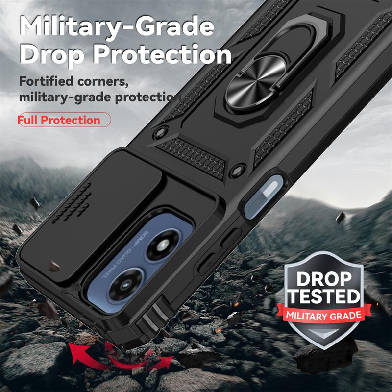 Armor Case For Motorola Moto G85 G04 G14 G24 G34 G54 G84 G13 G23 G53 G73 G22 G32 G52 Cover Ring Magnetic Holder Coque Funda
