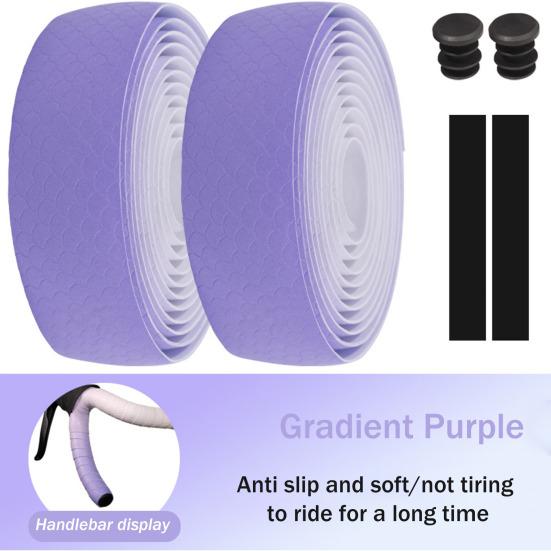 2 Rolls Bicycle Soft Memory EVA Handlebar Grips Anti-Slip Texture Shock Absorption Memory Foam