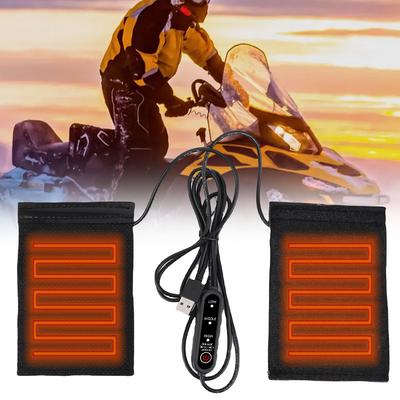 12V USB Мотоциклетные ручки с подогревом 3 режима Электрическая накладка на ручки с подогревом Противоскользящая Электрическая накладка на ручки с подогревом для езды на открытом воздухе