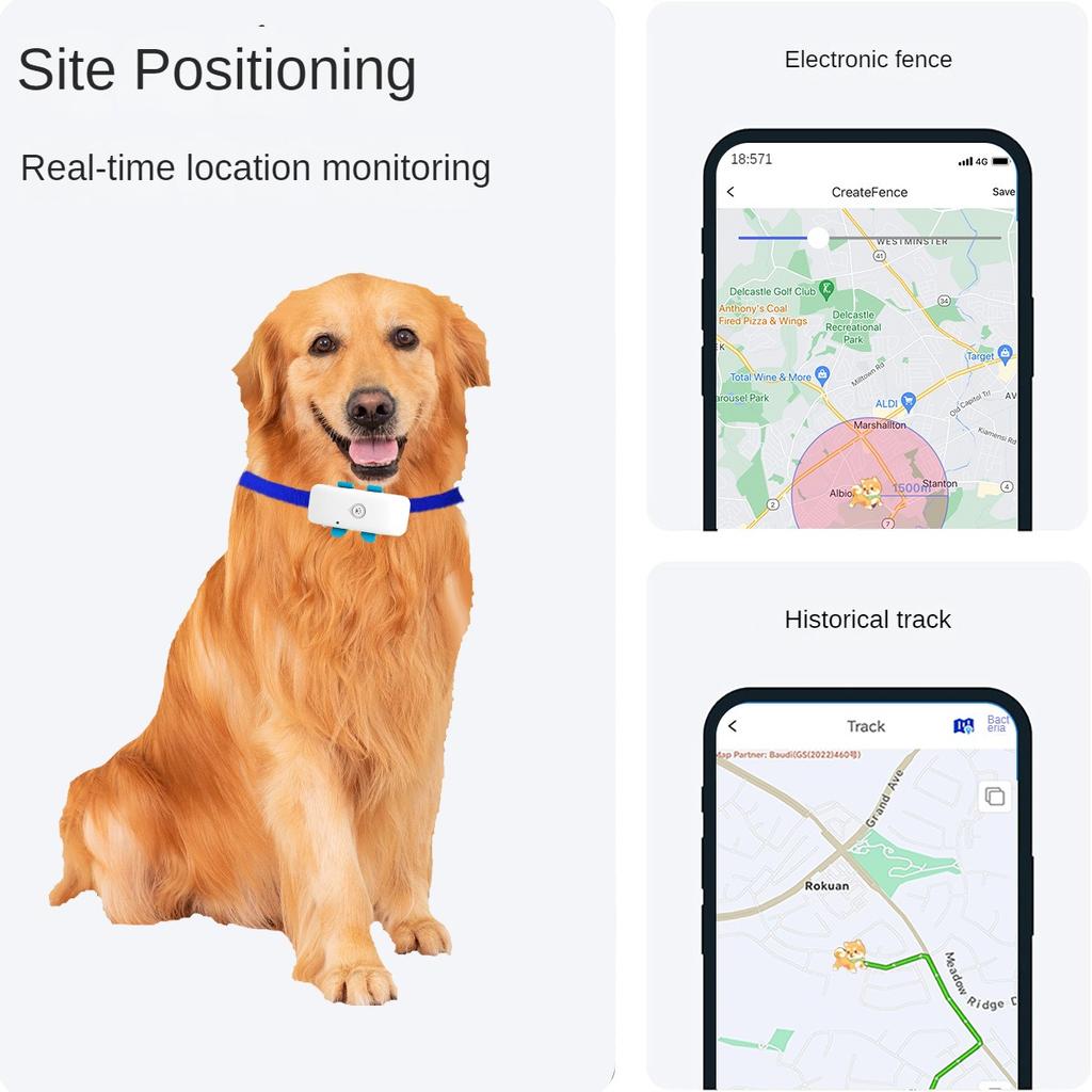 Pet 4G GPS глобальный локатор для отслеживания кошек и собак обеспечивает удаленный просмотр приложения
