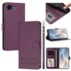 Happy Heart Pattern Magnetic Closure Vegan Leather Phone Case With Wrist Strap For ZTE Blade A56 4G