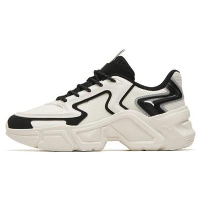 Удобные нескользящие износостойкие низкие женские кроссовки Dad Shoes белые черные 122318886-1