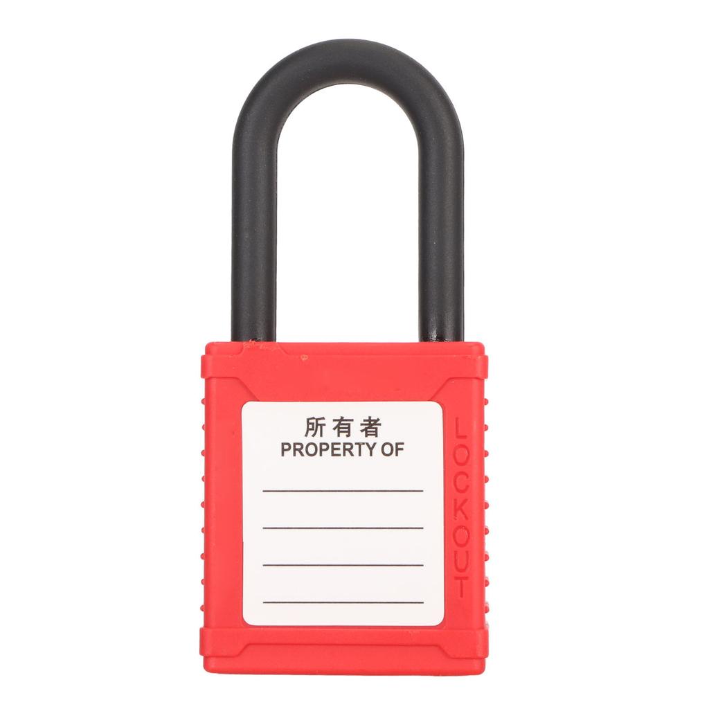 38mm Safety Padlock Integrated Housing Insulation Lockout Tagout Lock for Industrial Electrical