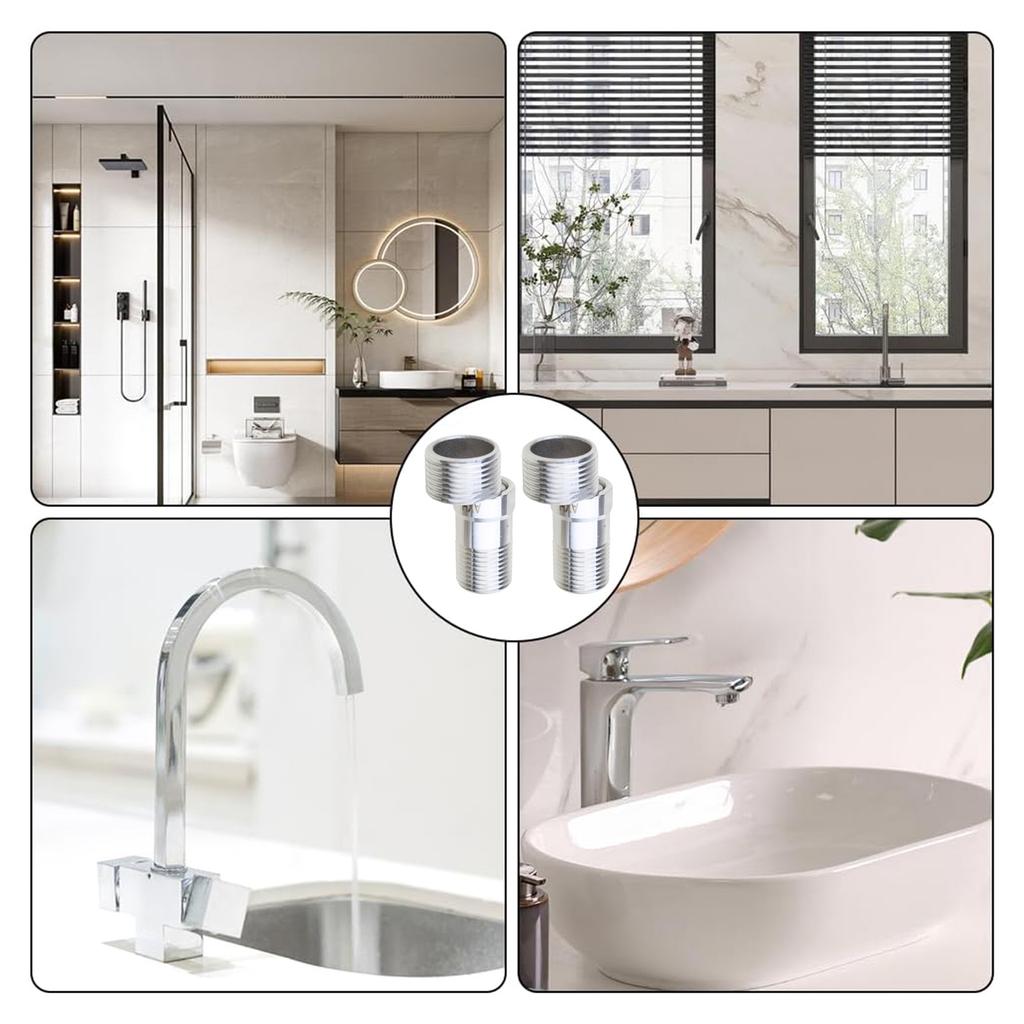 Адаптер для душа из нержавеющей стали, 2 шт., регулируемый на 360 градусов, угловой, изогнутый, удлиненный, угловой, для душа