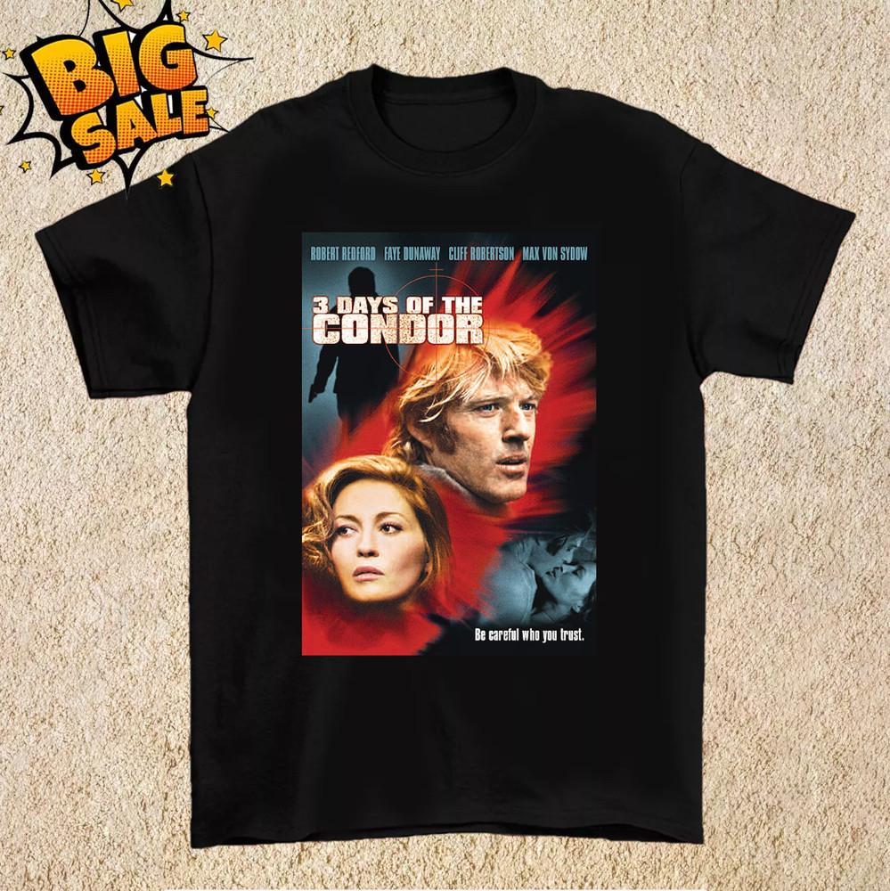 Tribute Robert Redford Three Days of the Condor T Shirt Full Size S-5XL Unisex T-Shirt