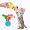 Пластиковый питомец пищащий жевательный игровой мяч случайного цвета кошачий молярный звуковой мяч для собаки щенка котенка