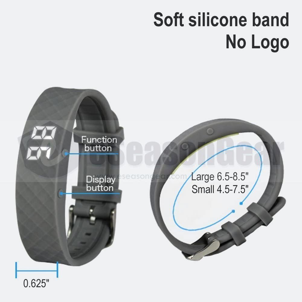 ESeasonGear VB80 12 будильник вибрация часы тихая вибрация пробуждение встряхивание СДВГ лекарства маленький большой современный напоминание, черный-S, 4.5-7.5"/11-19 см;