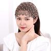 Стразы Головной убор Сетка Головной убор Мать Обруч для волос Широкая повязка на голову со стразами Корейский стиль Повязка для волос