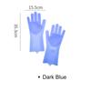Magic Silicone Dishwashing Gloves Reusable Scrubber Dish Washing Sponge Cleaning Gloves with Brush Scrubbing Kitchen Tools