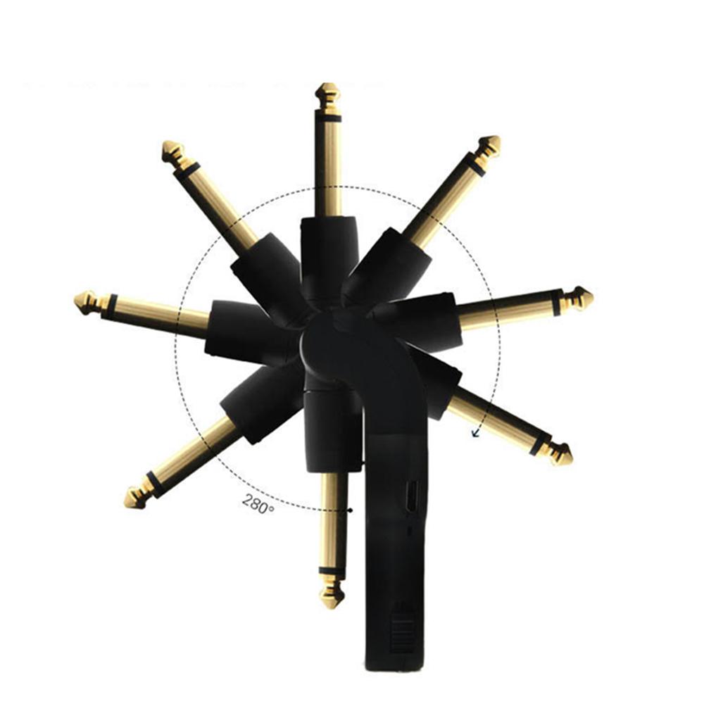 2x Wireless Guitar Bass Digital System Transmitter Receiver 280° Rotatable Joint