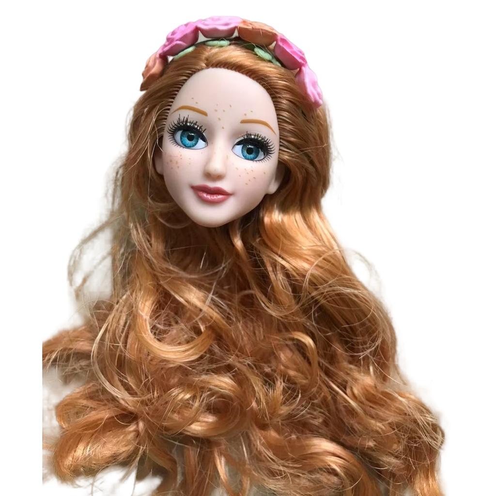 1/6 White Beige Coffee Joints Movable Doll Body Toy Real Eyelashes Heads Girl Collectible Doll Figures Toys