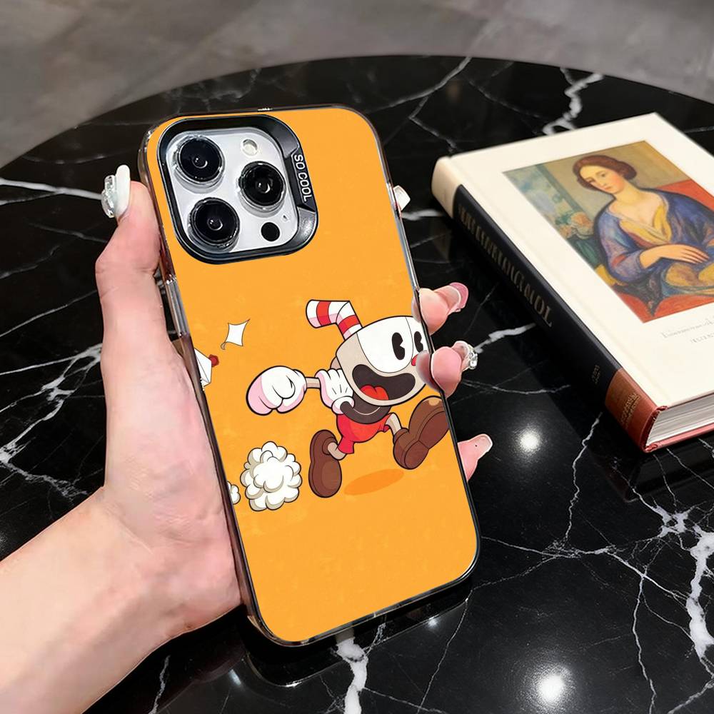 Чехол для телефона Cuphead для iPhone 17,16,15,14,13,12,11 Plus,Pro Max,XS, Цветной Серебряный Чехол для телефона Funda Cover