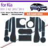 Коврик в дверной карман для KIA RIO 3 K2 1.6L 1.4L Pride UB 2011~2014 Наклейка на подстаканник Внутренняя резиновая прокладка для углублений Подставка под стакан Аксессуар