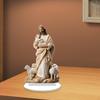 Акриловая настольная табличка с изображением Иисуса и ягнят 10,5x18 см, универсальная, с кронштейном, декоративная, религиозная