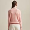 Women's Cashmere Half-Turtleneck Cable Knit Sweater