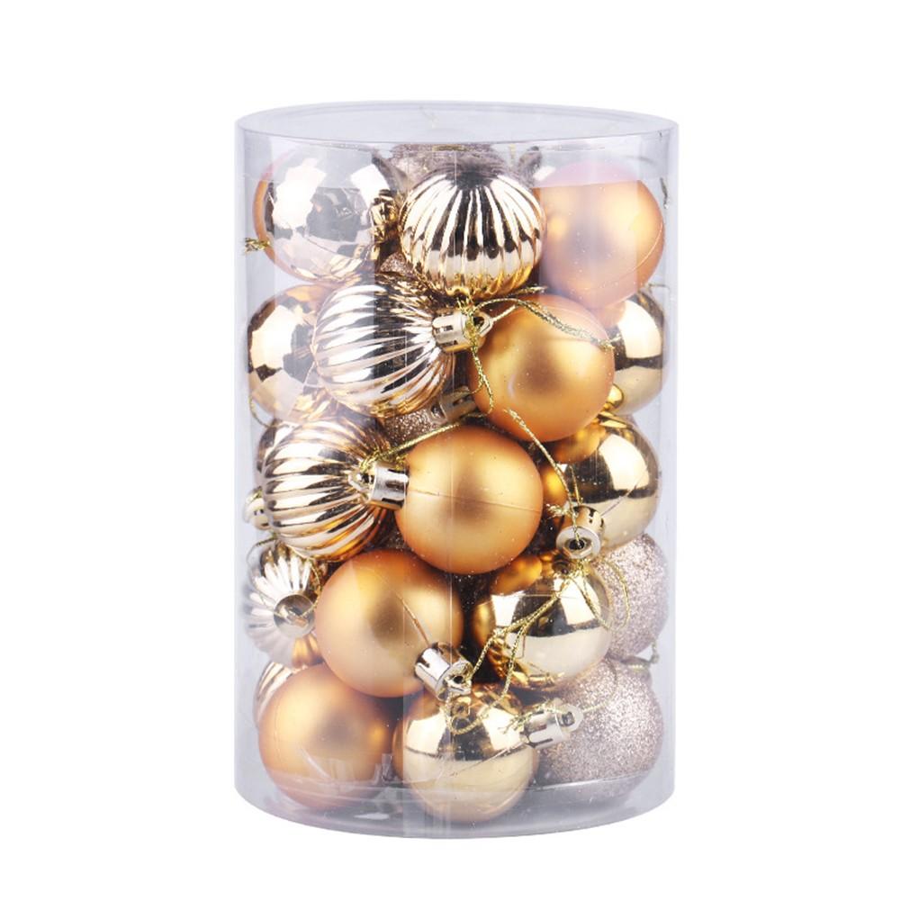 Набор из 34 небьющихся красных елочных шаров, праздничный декор