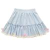 Kawaii Lolita Blue Plaid Mini Skirt Women Y2k Aesthetic Bow Short Skirts Japanese Preppy Style Pleated Fairy Skirt 2024