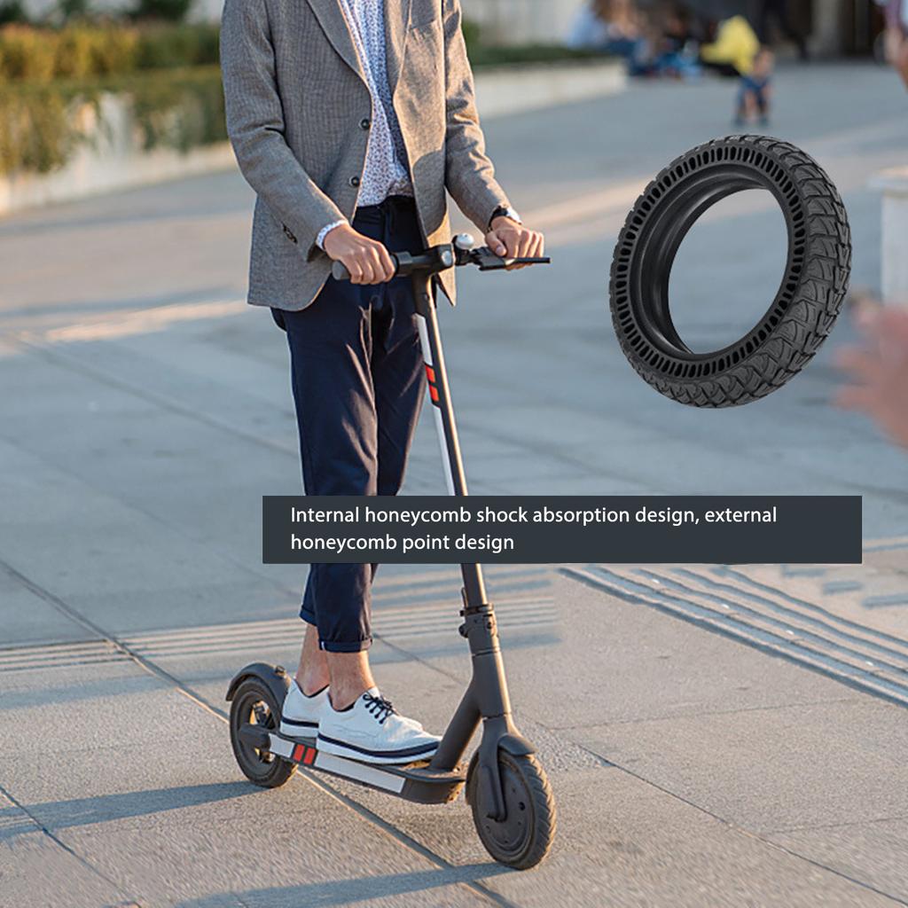9x2.25inch Electric Scooter Solid Tires Rubber Non Slip Shock Absorption Electric Scooter Tires Replacement for Xiaomi M365 for KUGOO M4