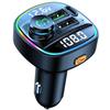 FM Transmitter, QC3.0 Fast Charging, PD30W, Bluetooth 5.3, Dual Microphone, Noise Reducing, Car Charger,