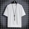 Men's Summer Casual Two-Piece-Look T-Shirt, High-End Large-Size Sports Short-Sleeve Five-Point Sleeve Top