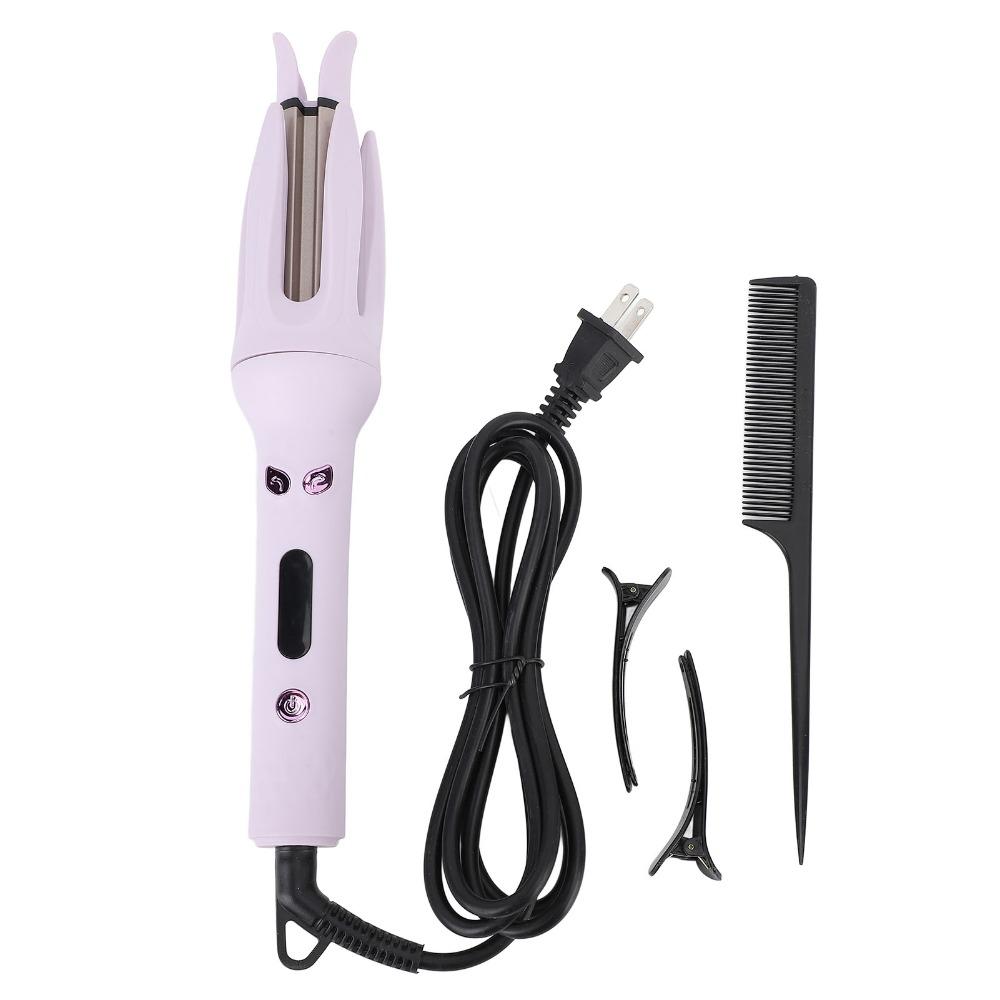 Adjustable Temperature Auto Hair Curler Rotating Rotating Curling Iron For Salon Styling