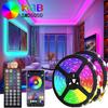Smart RGB 5050 LED Strip Lights USB Powered Bluetooth WiFi App Control Ambient Room Decor Tape Light