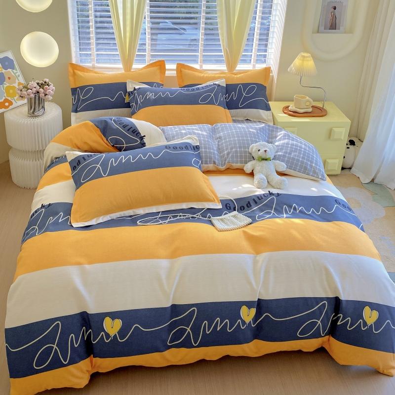Ins Style Luxury Retro Style Small Fresh Floral Quilt Set Four Piece Bedding Set Student Dormitory Three Piece Bed Sheet Set