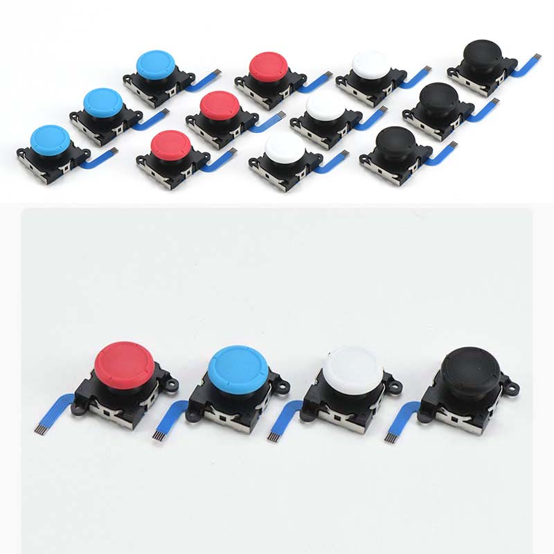 Replacement Joystick for NDS Switch NS Lite Joycon 3D Analog Sensor Module for Switch Controller Left Right Thumb Stick Cap