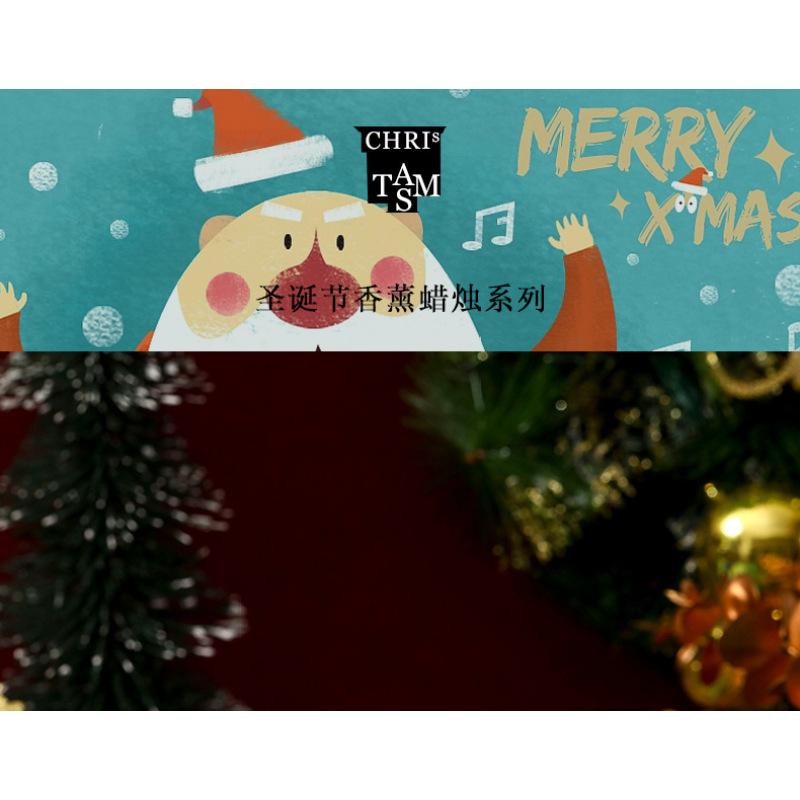 Рождественская жестяная банка свеча праздничный подарок рождественский подарочный набор из четырех сувенирных ароматизаторов