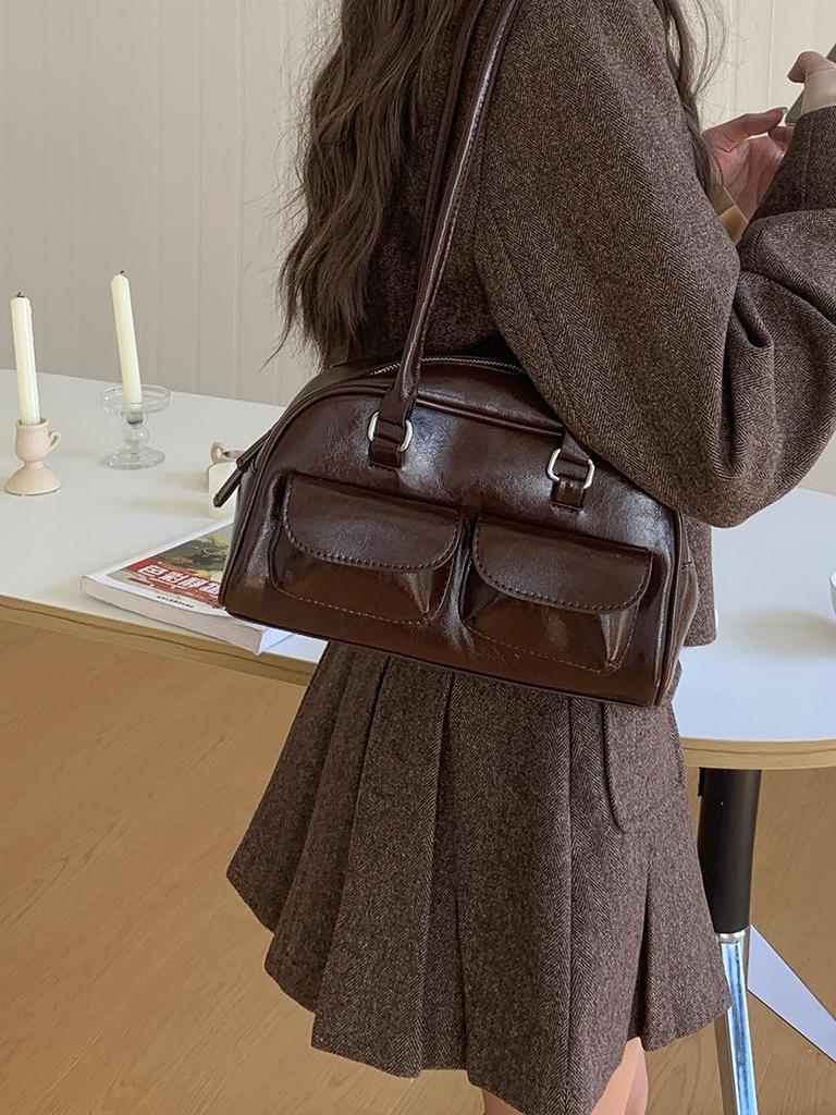 Нишевая корейская сумка-тоут под мышкой 2025 - Женская универсальная сумка большой вместимости для поездок на работу на весну/лето