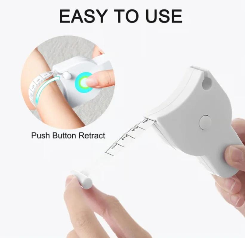 Выдвижная рулетка для измерения тела Автоматическая телескопическая лента Цифровая измерительная лента Обхват талии Обхват руки