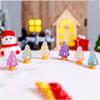 10pcs/Set Micro Landscape Xams Tree Miniatures Cute Noctilucent Christmas Ornaments  Tabletop