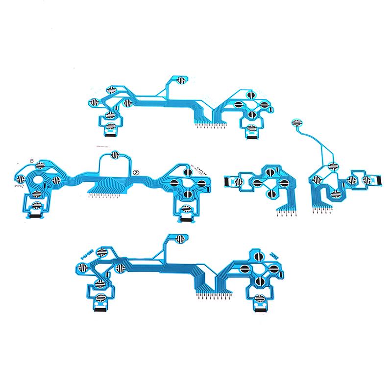 Для PS4 DS4 PRO Slim Controller Проводящая пленка Синяя пленка JDS 050 040 030 010 Ручка Кабель Кнопка Пленка