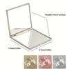 Rose Compact Mirror Square Travel Portable Makeup Mirror Double-Sided Cosmetic Mirror Gifts for Wedding Bridal Shower Party