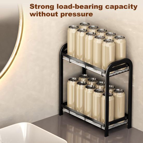 Стеллаж для хранения Yousheng Прочная конструкция Устойчив к коррозии Простая установка Универсальный органайзер для ванной комнаты Полка для хранения