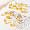 40pcs Hollowed-Out Iron Hair Decor Rings Non-rust Dreadlock Hair Extension Accessories for Punk Style Hairstyling
