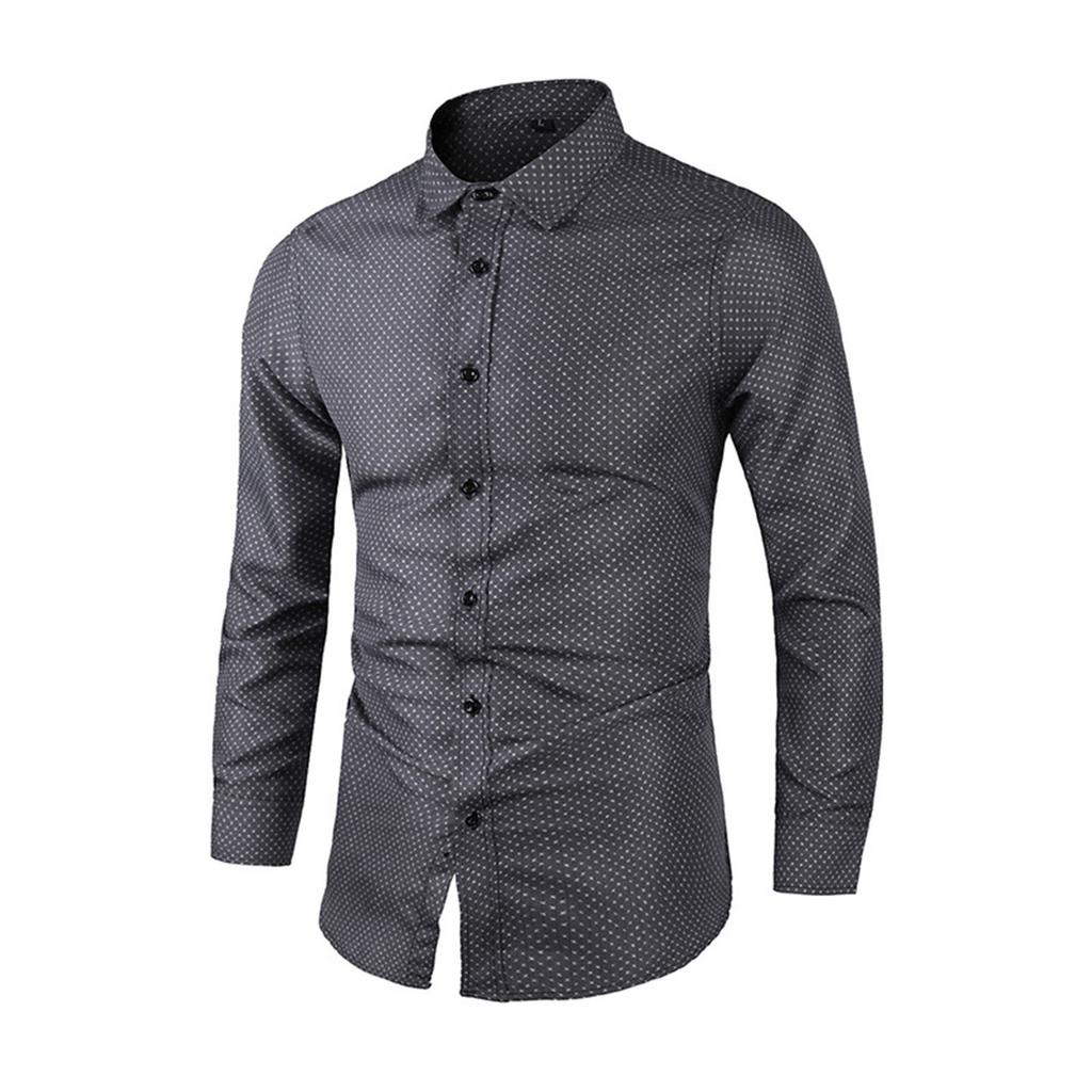 Рубашка большого размера с длинным рукавом и лацканами, деловая клетчатая рубашка, разноцветная рубашка