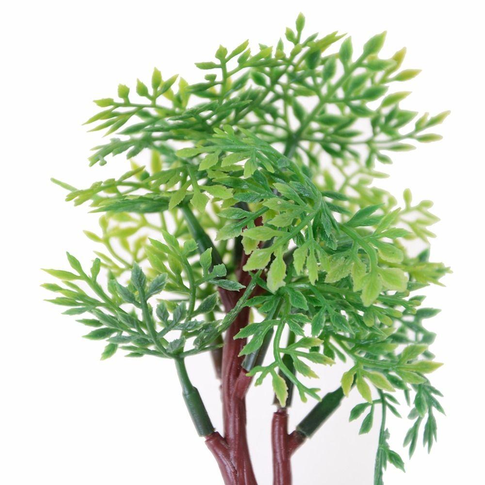 Украшения Миниатюрные фигурки Модель Орнамент Дерево Искусственное дерево Цветочный горшок Украшения Поддельное дерево