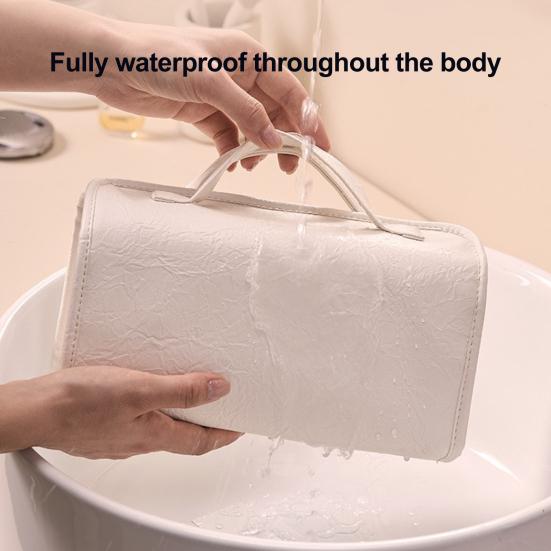 Складная косметичка женская 4-в-1 дорожная сумка для макияжа водонепроницаемый органайзер для косметики с 4 съемными отделениями для отпуска командировки