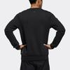 Adidas Спортивный пуловер с логотипом и принтом, мужская толстовка, черный FM9377