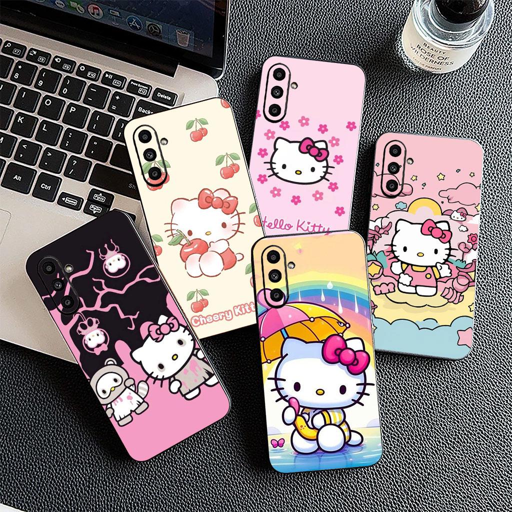 Soft Cover for Samsung Galaxy S22 S21 S20 FE Ultra Plus A35 A36 A55 A37 A33 A34 A57 Coque Phone Case Hello Kitty Poster Anime