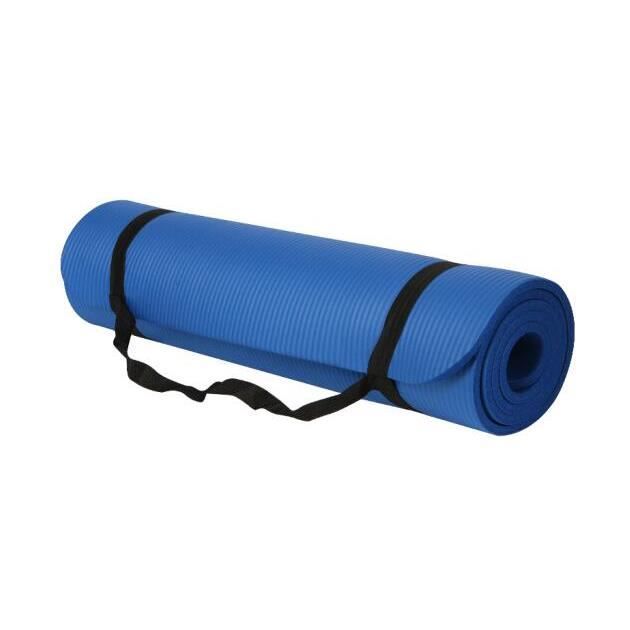 Pilates Mat - Not Specified - 183x61x1 Cm - Non-slip - Carrying Strap - Blue