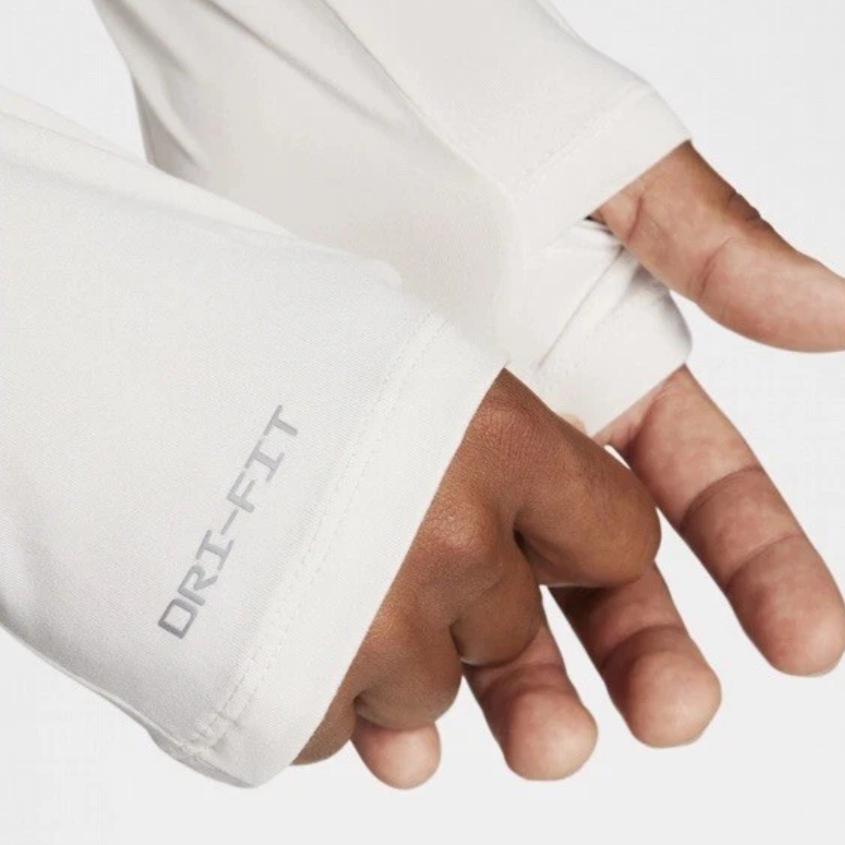 Nike Футболка с длинным рукавом и светоотражающим полосатым логотипом Element Flash, мужская, белая FB8556-030