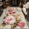 Modern 3D Floral Living Room Decor Carpet Soft Flannel Rugs for Bedroom Bedside Modern Fashion Decoration Home Sofa Floor Mat